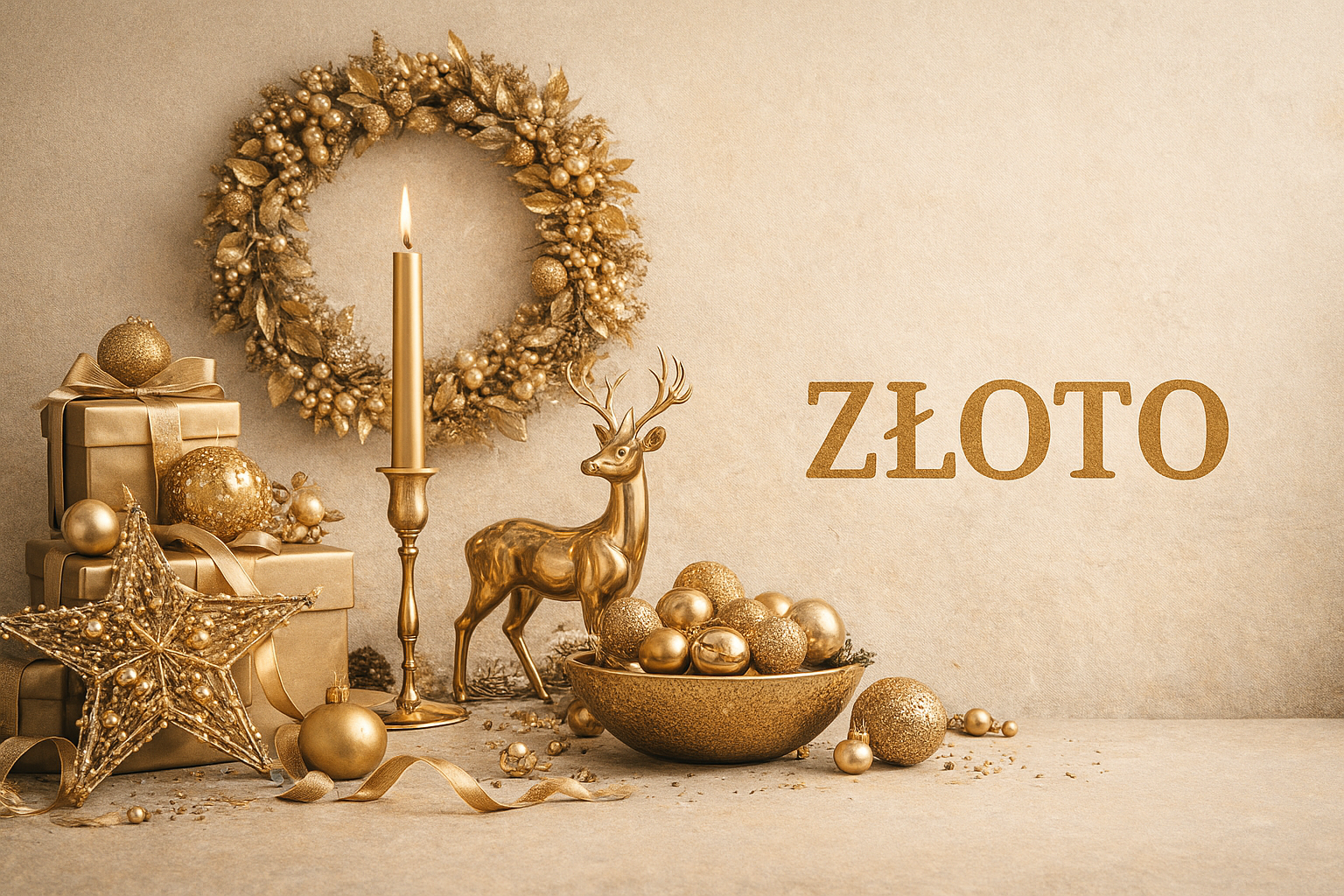 Boże Narodzenie Złoto