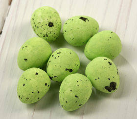 Ozdoby wielkanocne Jajeczka wielkanocne 24/op zielone 1,5-2 cm