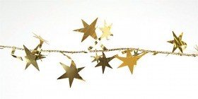 Garland with gold stars, 6.2 m