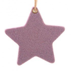 Set of 6 felt stars 8 cm