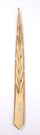 Wooden leaf, length 30 cm, gold