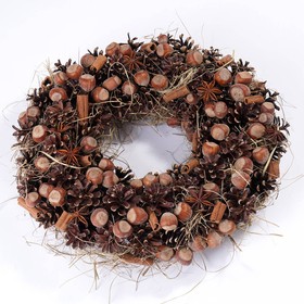 Wreath of naturalcones  ca.30cm