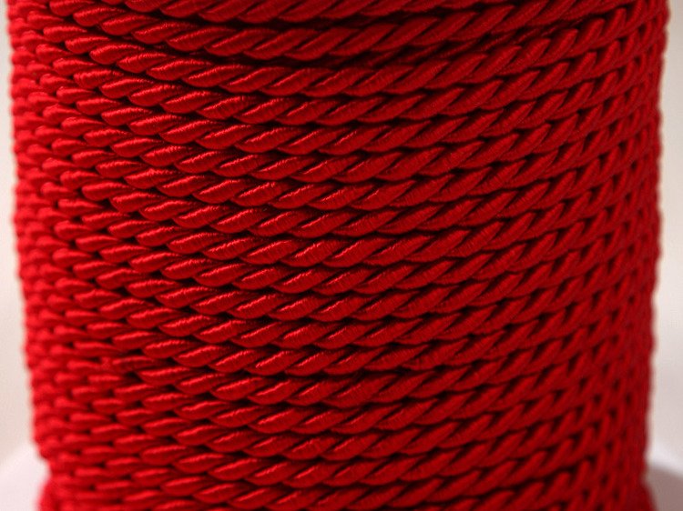 Decorative cord 5 m, red