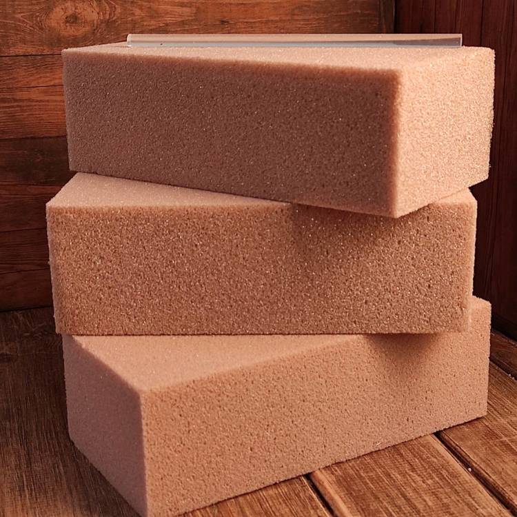 Dry cube, floristic sponge for artificial and dry plants, hot glue for free - pack of 3 