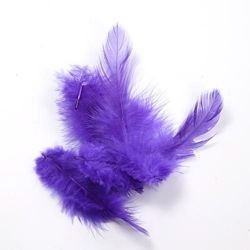 Feathers ca. 200 pcs - navyblue-purple