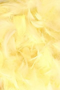 Feathers ca. 200 pcs - yellow