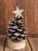 Winter headdress, pine cone on a birch base 8-16 cm