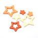 Wooden stars 2, 3, 6 cm mix 144 pcs / set