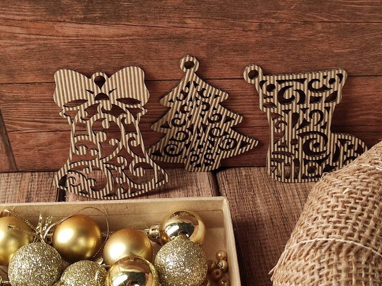 WEIHNACHTEN DIY Girlande Kopfschmuck DIY Kerze GOLD