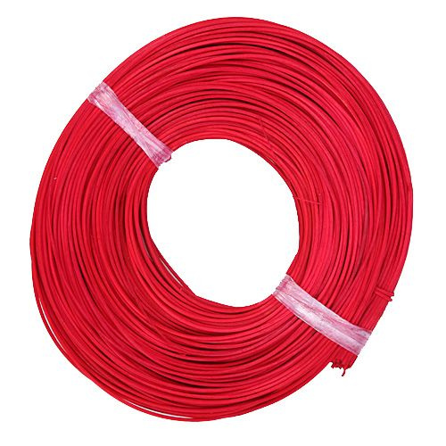 Rattan coil, thickness 2 mm, 100 g, red