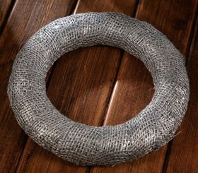 Jute wreath silver ca. 25 cm