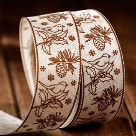 Christmas ribbon width 40mm 3 yd