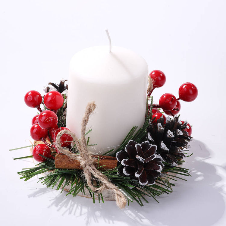 Apples on a wire, Christmas decoration