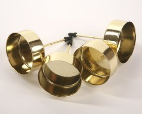 Candle holder diameter 4 cm gold 4 pcs / pack