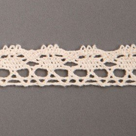 Natural cotton lace, width 17mm, length 200 cm