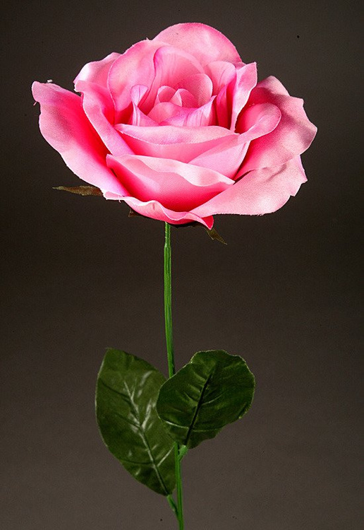 Artificial flower Rose on a branch - pink