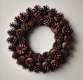 Wreath of naturalcones  ca.30cm