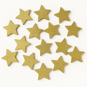 Wooden Christmas decorations, Wooden stars 3 cm-12 pcs / pack