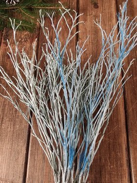 Berry bouquet, approx. 30 cm long, white and blue