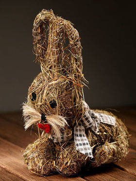 Happy bunny (Hannah Collection) of fragrant ecological hay - ca. 25 cm