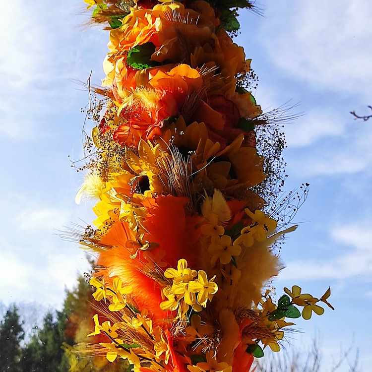 PREZENT RZEŹBA FLORALNA PALMA WIELKANOCNA