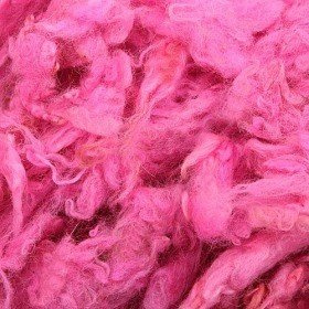 Natural llama wool, 50 g - PINK