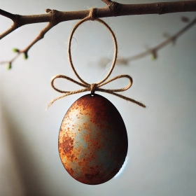 Wooden Easter eggs wz. 2. Christmas spring pendants 80 mm / 4 pcs.