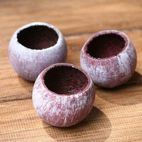 Claret Whitewashed bell cup 6pcs./pkg