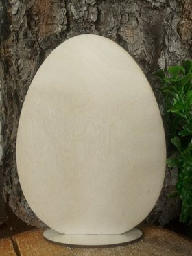 Wooden standing egg 15 cm