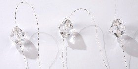 Diamond garland 200cm transparent