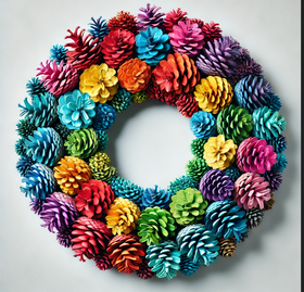 Wreath of naturalcones  ca.30cm