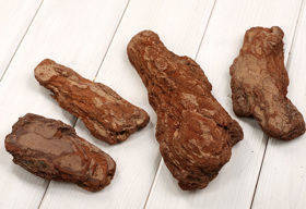 Polished Pine bark - 1 liter - 10-12 pieces