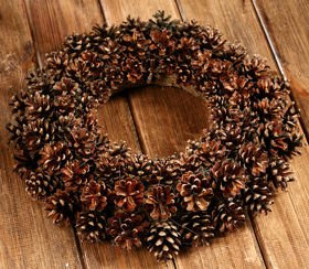 Wreath of naturalcones  ca.30cm