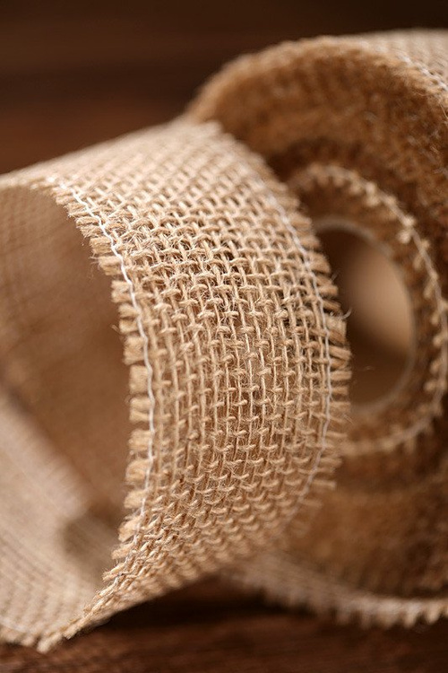 Jute ribbon 5cm x 10 m - natural