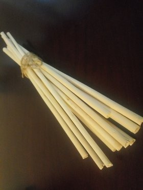 Wooden sticks, white, 6 pieces, 30 cm