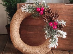 Christmas wreath, diameter 25-30 cm