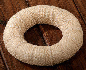 Jute wreath bleached ca. 25 cm