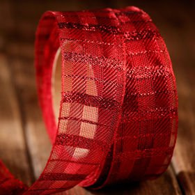 Christmas ribbon width 40mm 3 yd