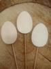 Wooden decoration, Wooden eggs on the peak 8 / 20cm / 3 pcs.