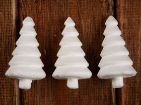 Styrofoam Christmas trees made of Styrofoam. 6 pcs / box 7 cm