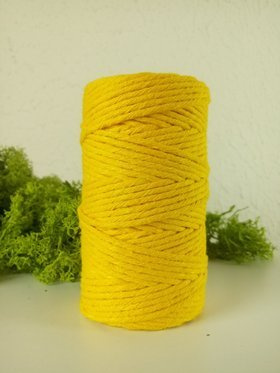 Yellow cotton string 100 g approx 40m