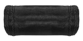 Organza, trimmed 12 cm, length 9 m (black)