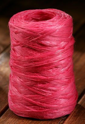 Raffia 160 m / width 1,8 cm rosa