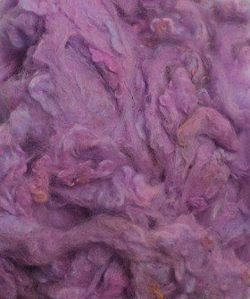 Natural llama wool, 50 g - light violet