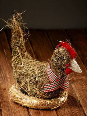 Happy hen (Hannah Collection) of fragrant ecological hay - ca. 25 cm