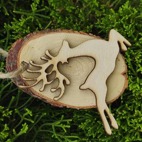 Christmas tree decorations Handmade pendants - Deer Christmas tree