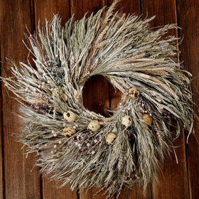 Wreath of grass, quail eggs, 30-40 cm