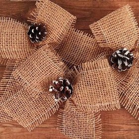 Jute ribbon,  18/15 cm 3 pcs / pack