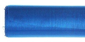 Christmas ribbon Organza fabric, tulle on a roll hemmed 12/900 cm blue