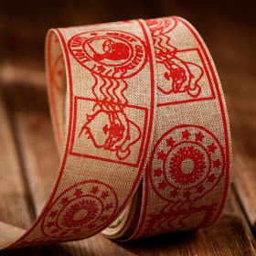 Christmas ribbon width 40mm 3 yd